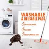Microfiber Mop & Duster + Reusable Scrubber and Pads
