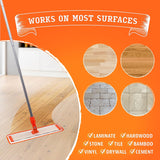 Microfiber Mop & Duster + Reusable Scrubber and Pads