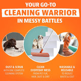 Microfiber Mop & Duster + Reusable Scrubber and Pads