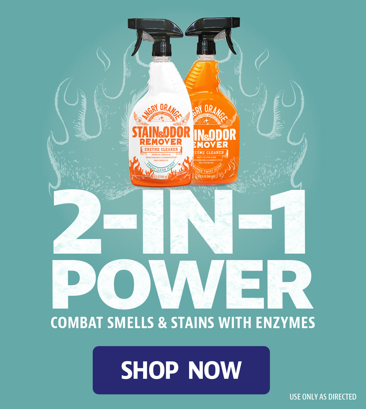 2-in-1 Power Combat Smells and STains with Enzymes