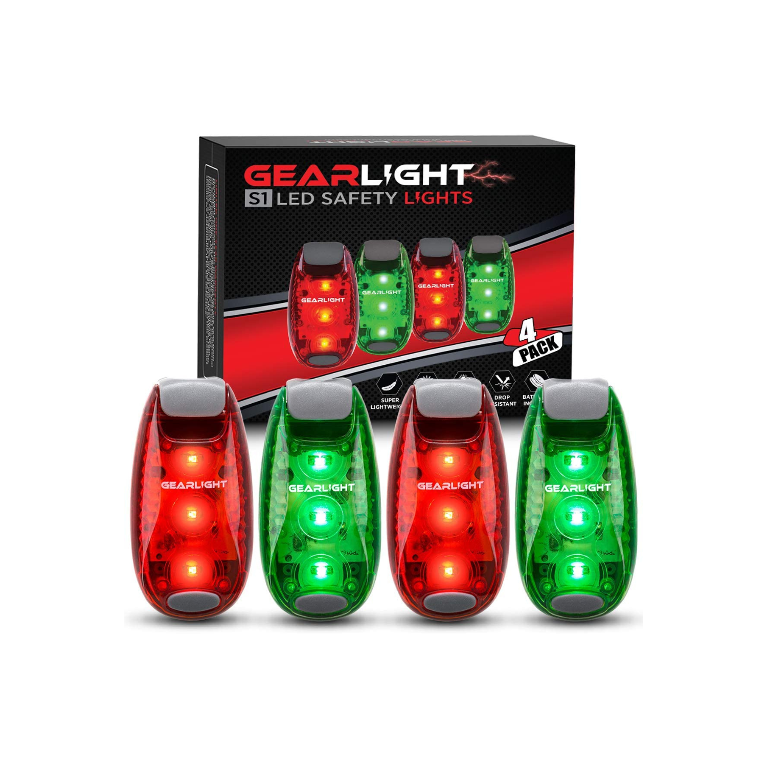 beskyldninger Enkelhed kran GearLight: S1 LED Safety Lights [4 Pack]