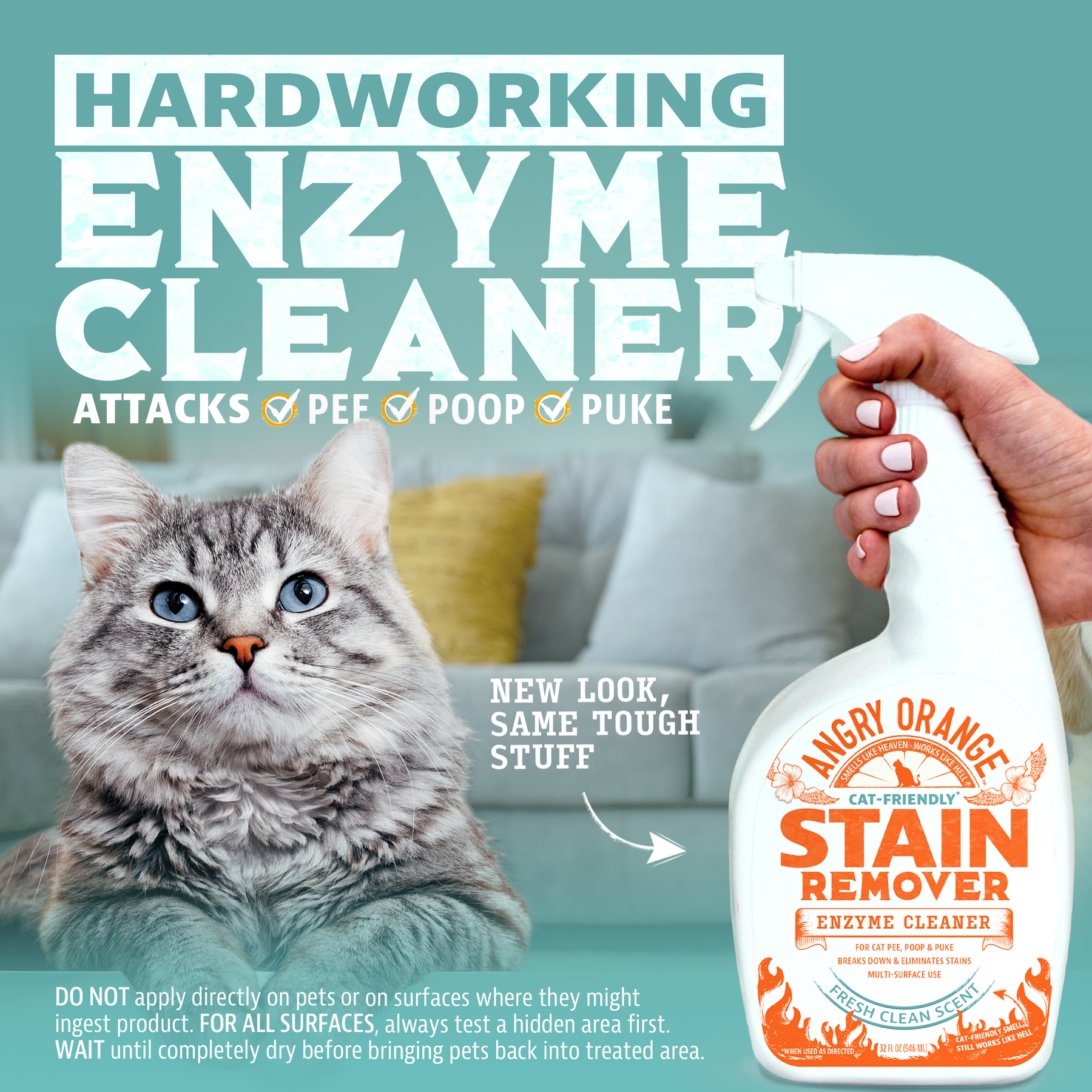 Cat clearance enzyme spray